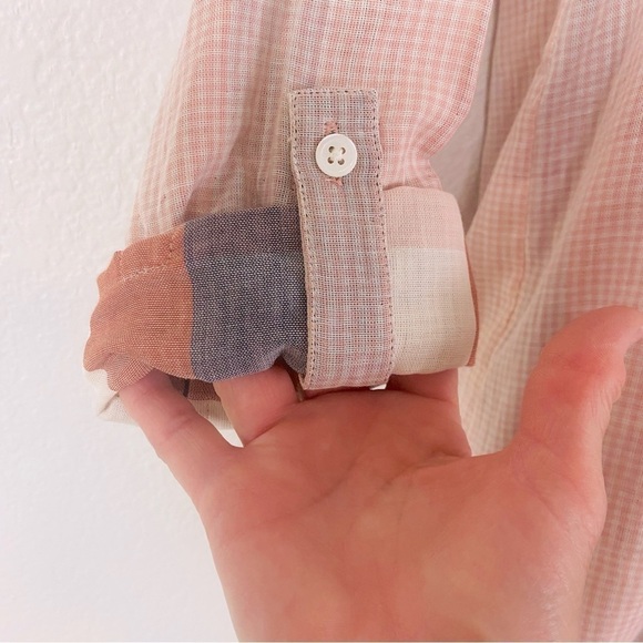 Joie Booker Reverse Plaid Button Up Size XS - Picture 4 of 6